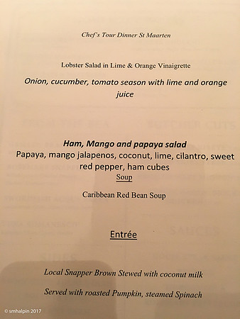 Diner Menu