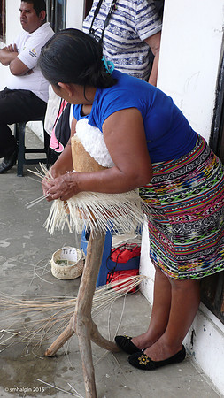 Panama Hat (in process of being woven)