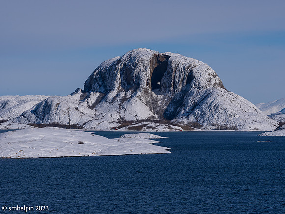 Coastal Norway - The Rock With  Hole In It
