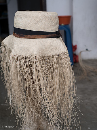 Panama Hat (in process of being woven)